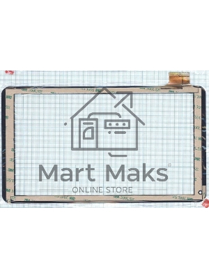 Сенсорное стекло (тачскрин) FM102201KA, черное