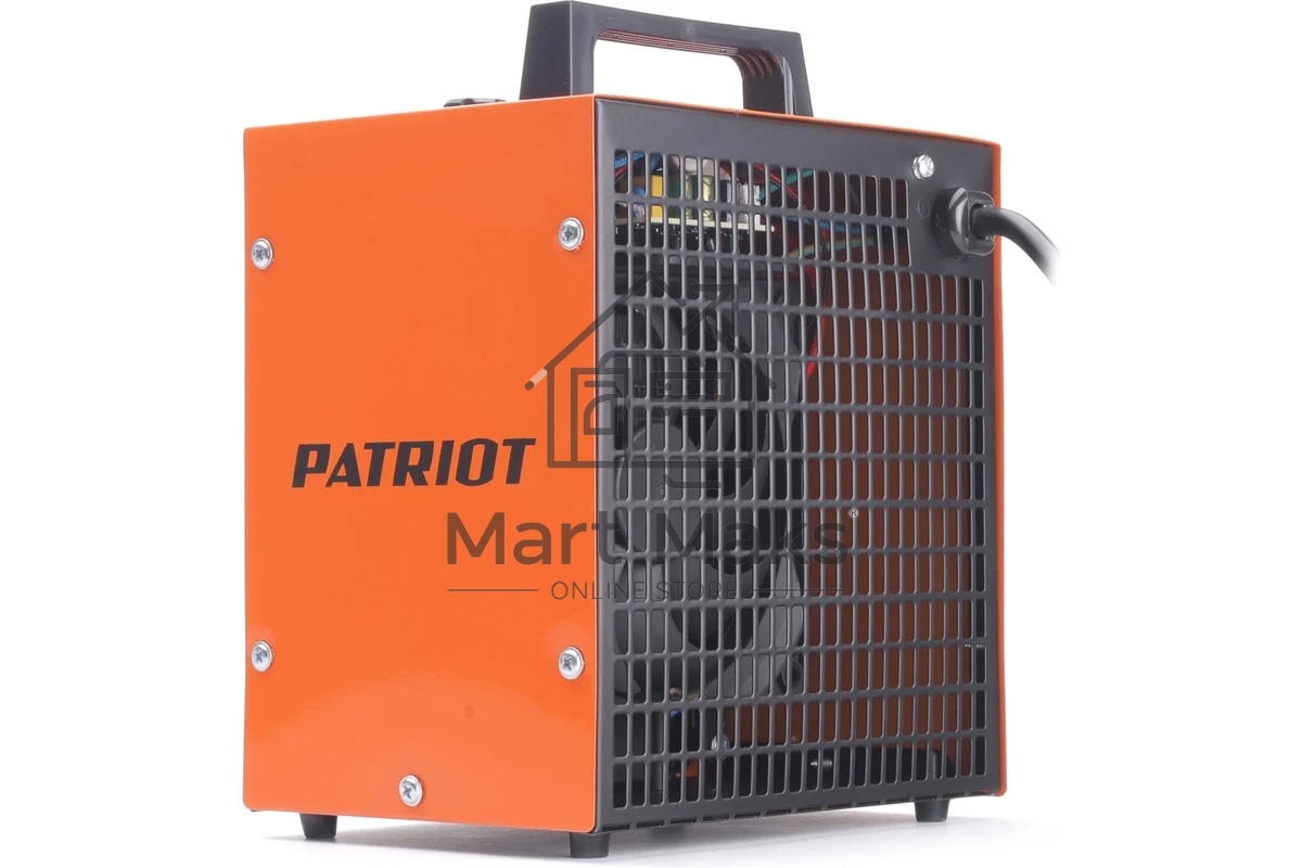 Тепловентилятор электрический Patriot PT Q 5S, оранжевый/черный, 3000 Вт, 25 м2, термостат