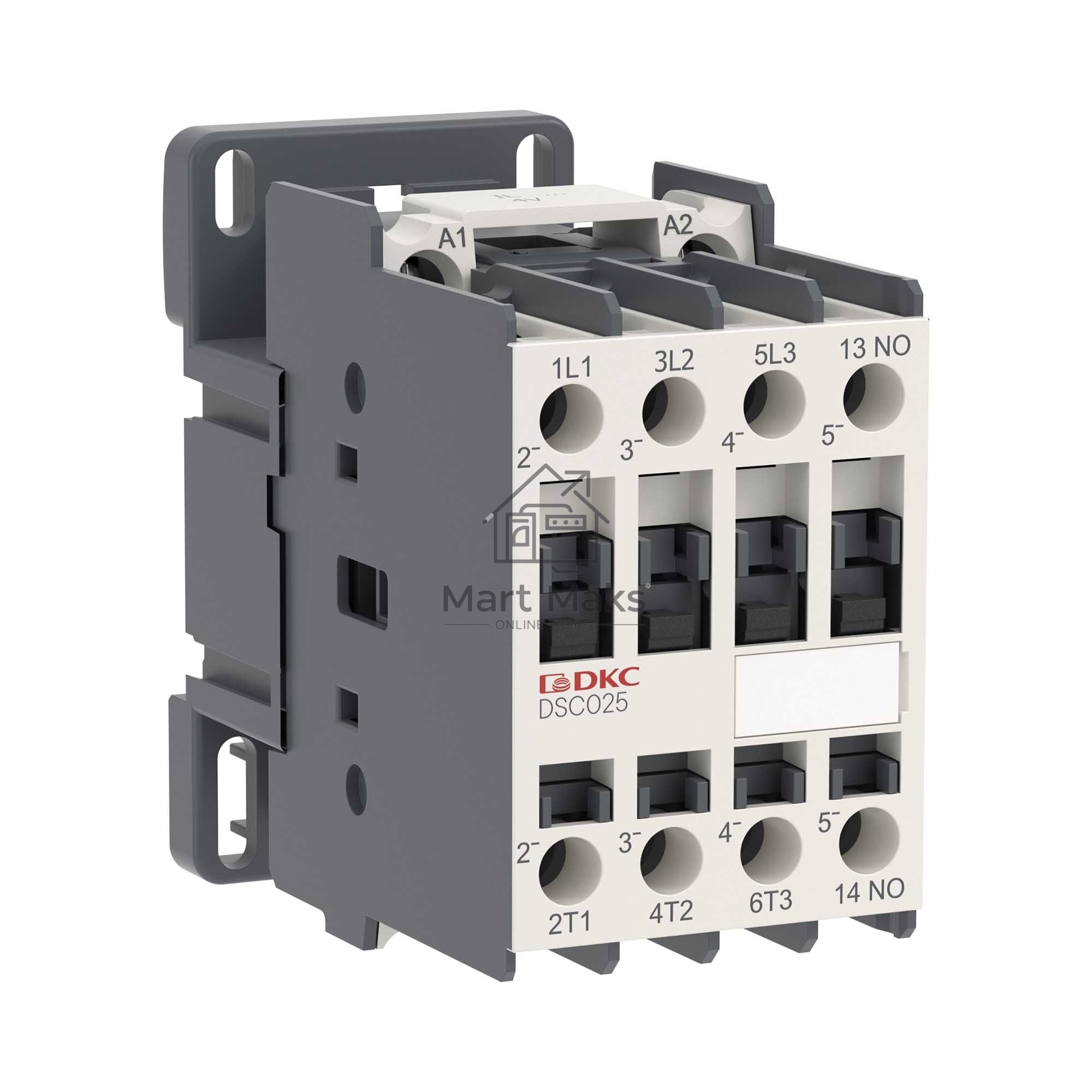 Контактор магнитный YON DSC025 25A 12.5кВт AC3 3P кат.220В AC 1НО YON DSC025-3C10A230