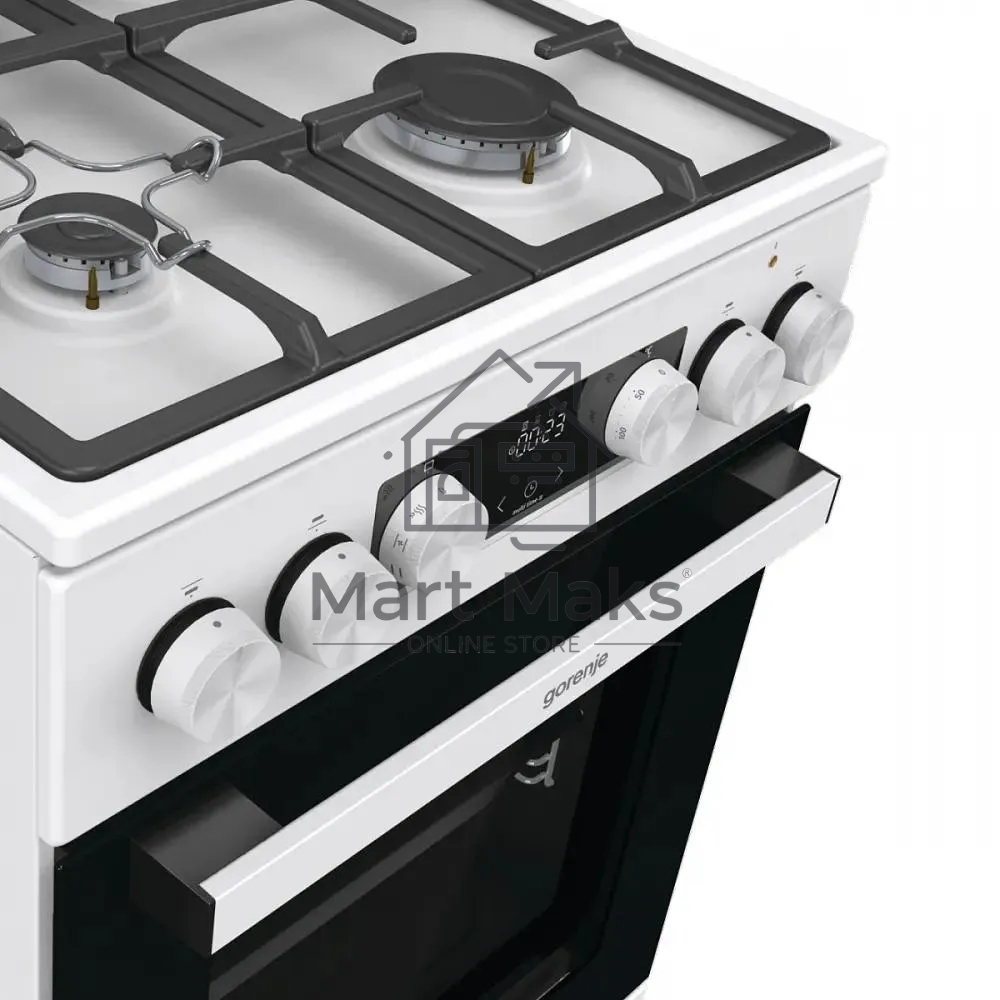 Плита комбинированная Gorenje GK5C42WF-B белый, конфорок 4 газовых, духовка 70 л, 50 см x 85 см x 59.4 см
