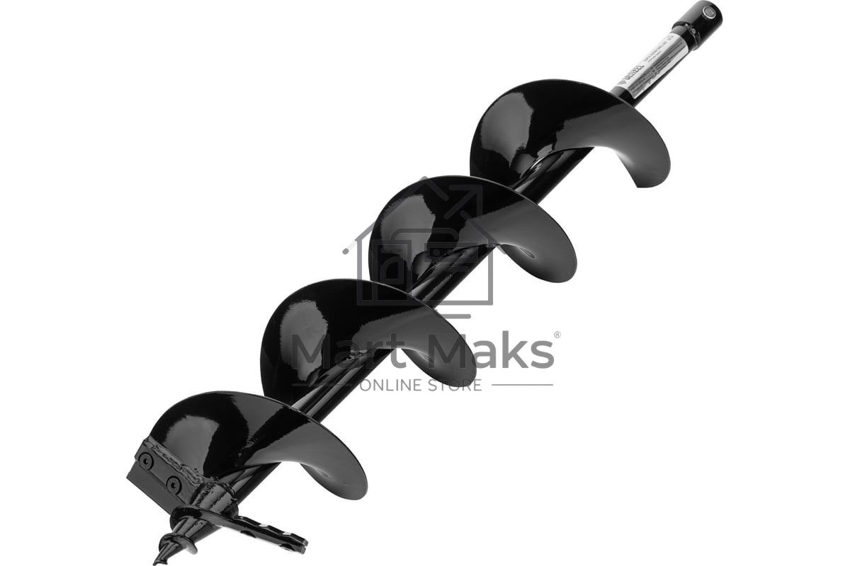 Шнек для грунта Denzel ER-150, диаметр 150 мм, длина 800 мм, соединение 20 мм, съемный нож