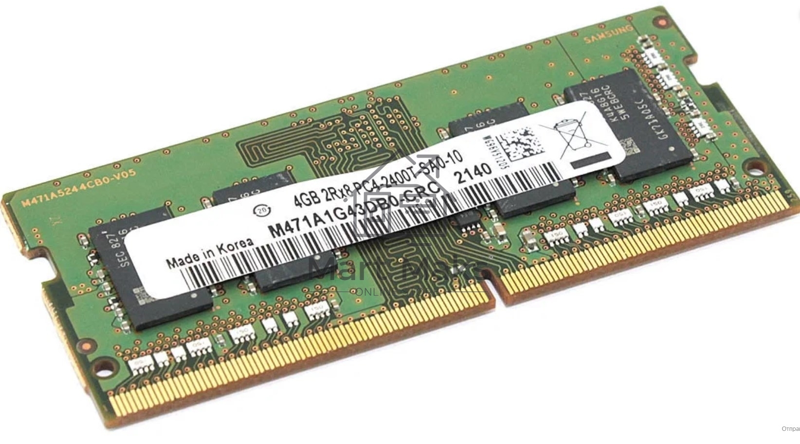 Оперативная память Kingston ValueRAM, DDR4, 4GB (1x4GB), 2400MHz, CL17, SO-DIMM