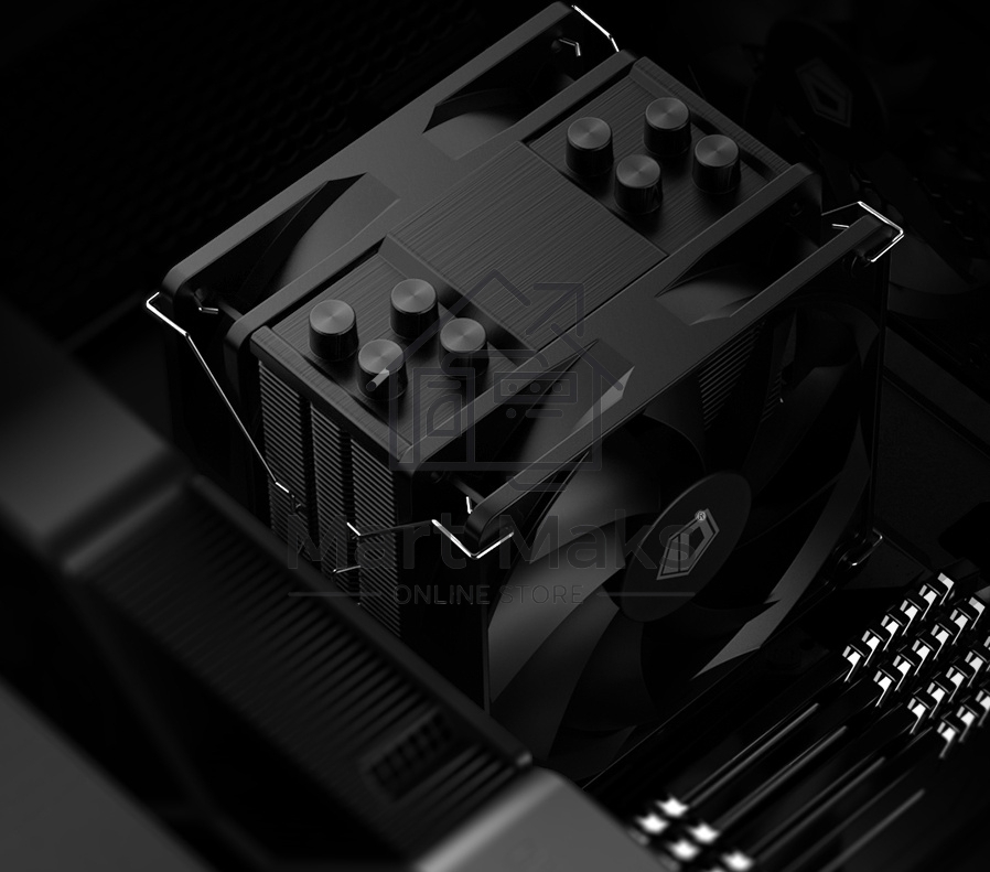 Кулер для процессора ID-COOLING SE-214-XT PLUS черный 120мм алюминий+медь 1800rpm 35.2db 4-pin 200W 150мм