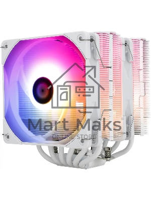 Устройство охлаждения(кулер) Thermalright Peerless Assassin 120 White ARGb Soc-AM5/AM4/1151/1200/2066/2011/1700 белый 4-pin 25.6dB Al+Cu 750gr Ret (PA120-WH-ARGb)