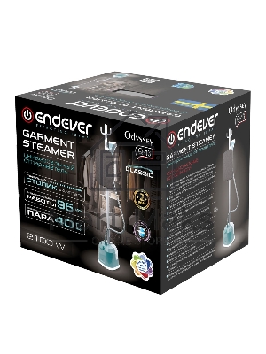 Отпариватель напольный Endever Odyssey Q-13, зеленый-белый