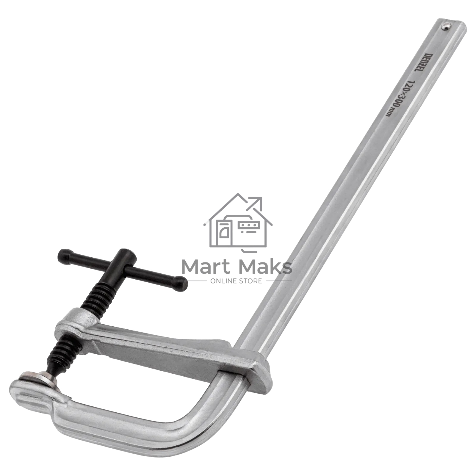 Струбцина Denzel F-образная, 120x300 мм, кованая