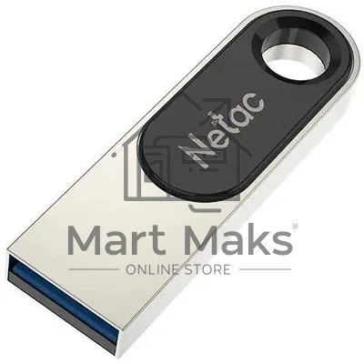 Флешка USB Netac U278 (NT03U278N-128G-32PN), 128Gb, USB 3.0, R/W 110/45, серебристый/черный
