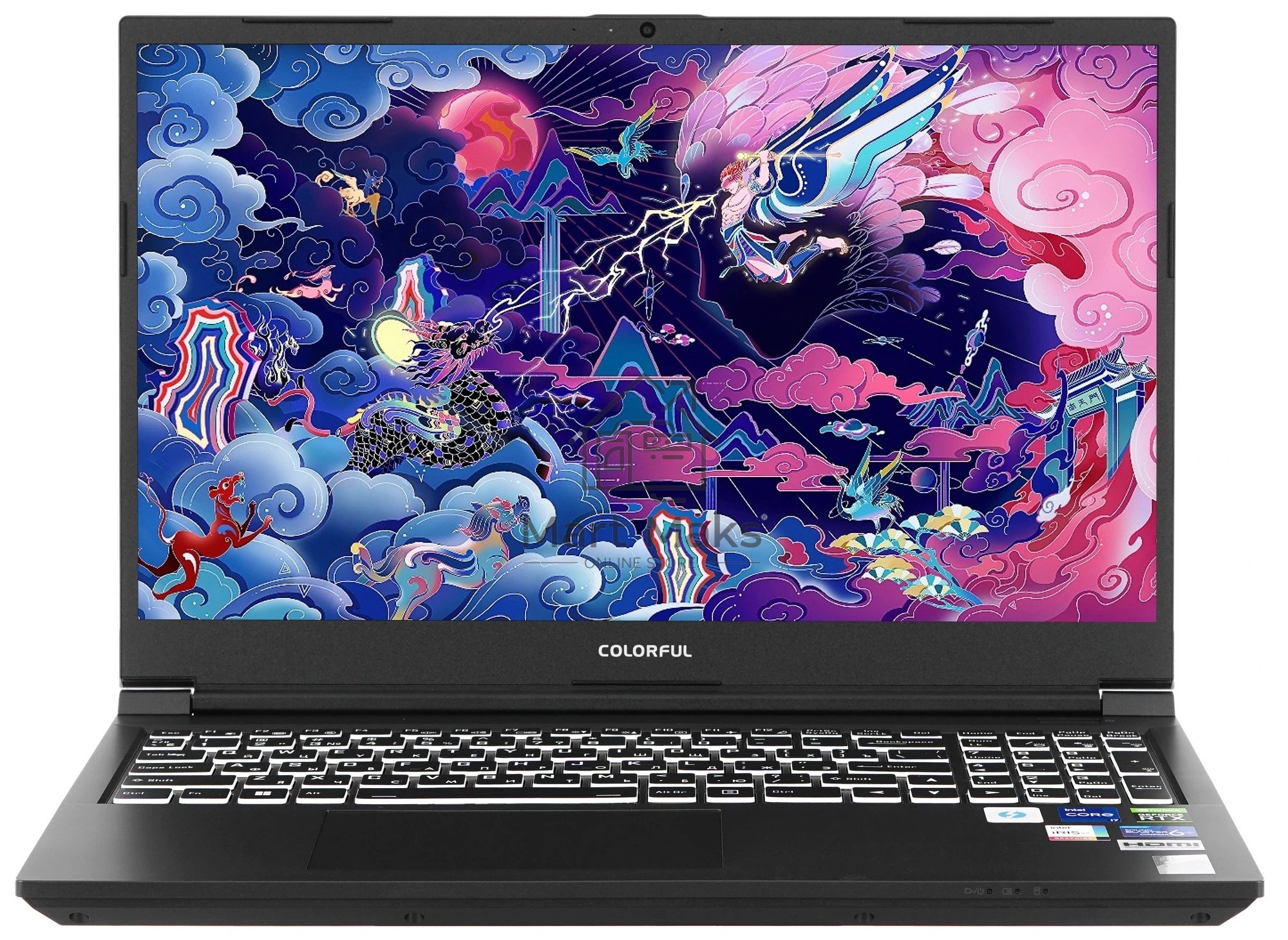 Ноутбук Colorful X15 XS-HE55016512B-1EAA Intel Core i5-12450H/16Gb (2*8 D4)/SSD512Gb/RTX3050 4Gb (95W)/15.6