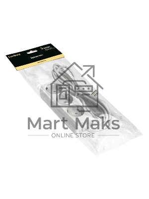 Удлинитель ExeGate ECE-3-3W (EX285806RUS), белый, 3 м, Евровилка с заземлением, 3 евророзетки с заземлением, 2200 Вт