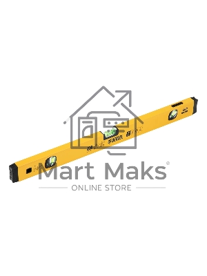 Уровень алюминиевый Denzel магнит., фрезерованный, 3 глазка (1 зеркал.), 0,5 мм/м, 600 мм