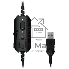 Гарнитура проводная с микрофоном A4Tech Bloody G570 черный/серый 2м мониторные USB оголовье (G570 USB/BLACK + GREY)