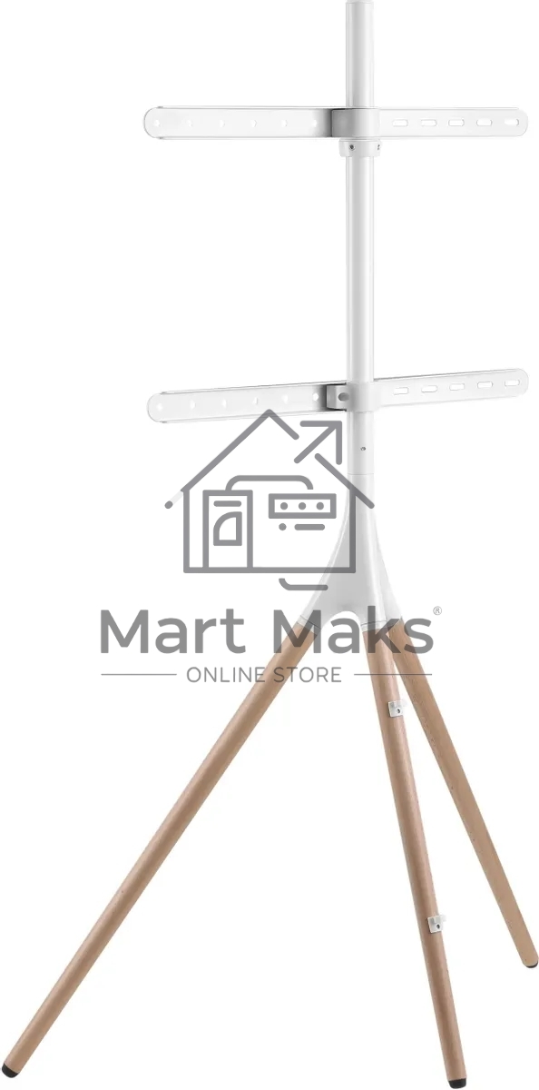 Подставка для телевизора Cactus CS-ST1246WTBCH белый/береза, 45