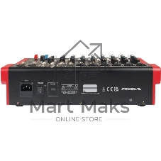 Микшерный пульт PROEL [MQ1222X] 12-ти канальный, 24 бит/48 кГц DSP, Bluetooth, медиа-плеер, 4x Combo XLR мик./лин. входа, 2x XLR+1/4