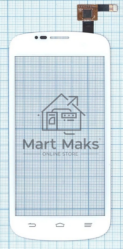 Сенсорное стекло (тачскрин) для ZTE V829, белое