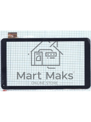 Сенсорное стекло (тачскрин) FM102201KA, черное