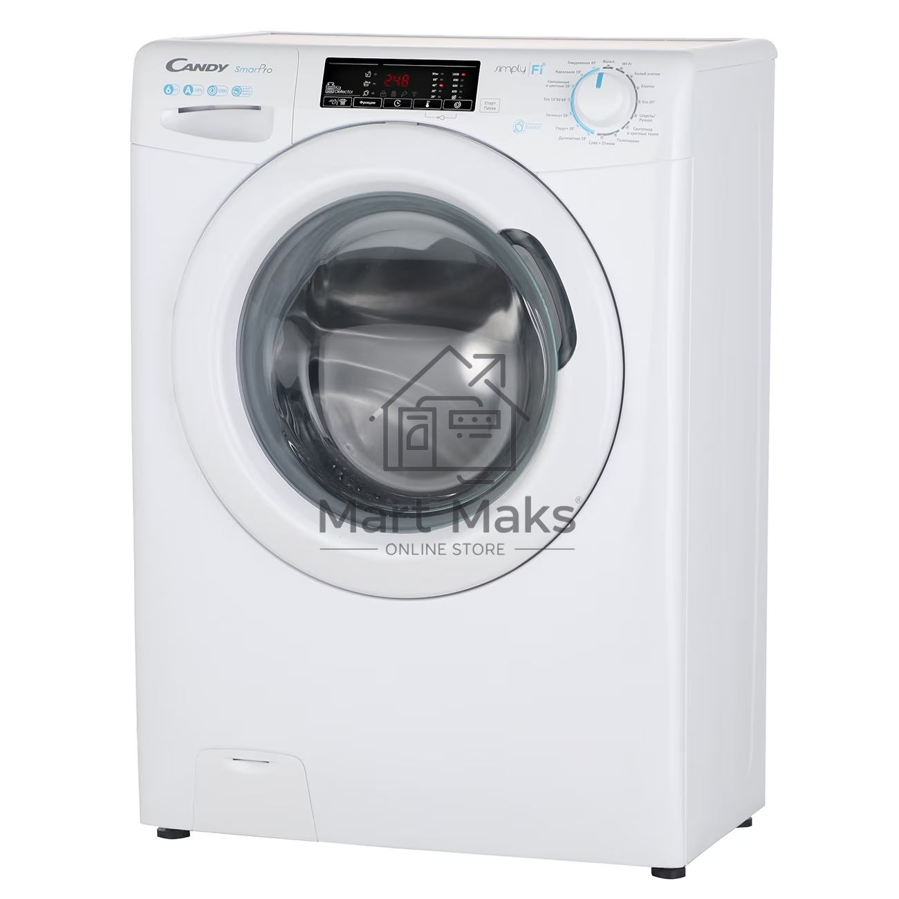 Стиральная машина Candy Smart Pro CSO34 106T1/2-07 белый, загрузка фронтальная 6 кг, 1000 об/мин., класс: А