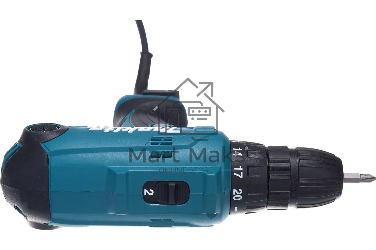 Дрель Makita DF0300  320Вт,БЗП-10мм,0-450\0-1500об\м,1.2кг,кор