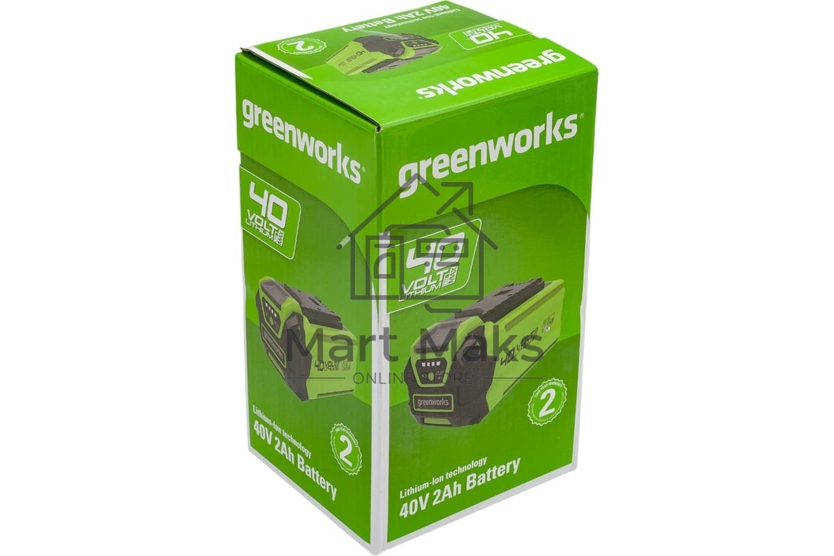 Аккумулятор с USB разъемом GreenWorks G40USB2 для техники 40V, 2 А.ч