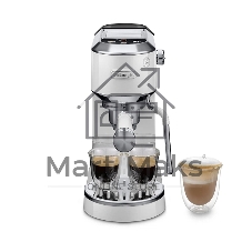 Кофеварка рожковая DeLonghi EC890.WI белый, молотый, 1,1 л, 1450 Вт, 15 бар