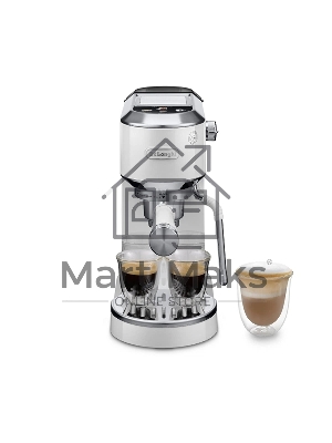 Кофеварка рожковая Delonghi EC890.WI белый, молотый, 1,1 л, 1450 Вт, 15 бар