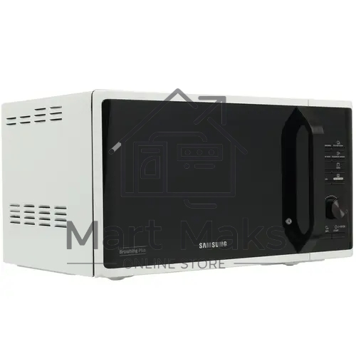 Микроволновая печь Samsung MG23K3515AW/BW, 800Вт, 23л, кнопки, поворотный механизм, белый/черный