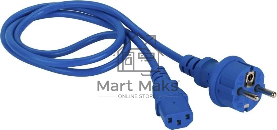 Шнур питания Lanmaster LAN-PP13/SH-0.5-BL C13-Schuko проводник.:3x0.75мм2 0.5м 220В 10А (упак.:1шт) синий