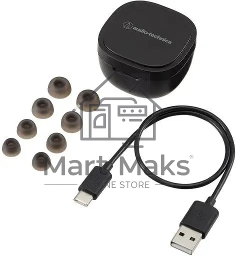 Наушники внутриканальные Audio-Technica ATH-SQ1TW черный беспроводные bluetooth в ушной раковине (80001872)