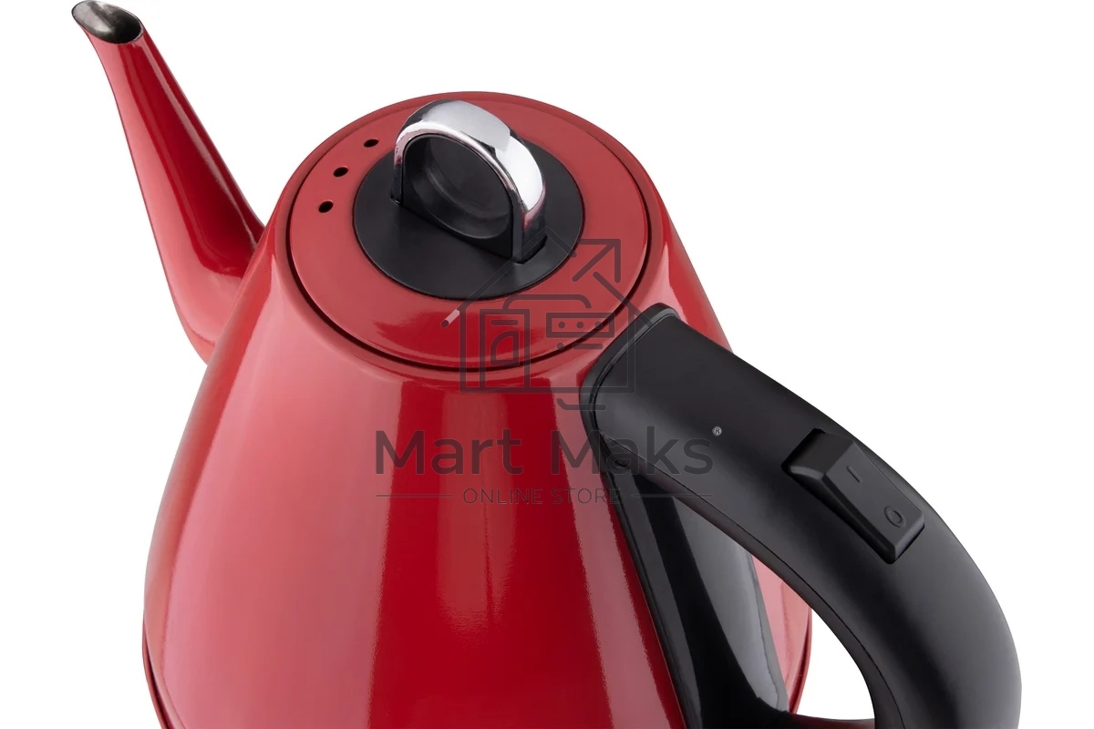 Чайник электрический Energy E-263 1,2л, нержавейка, красный (12)