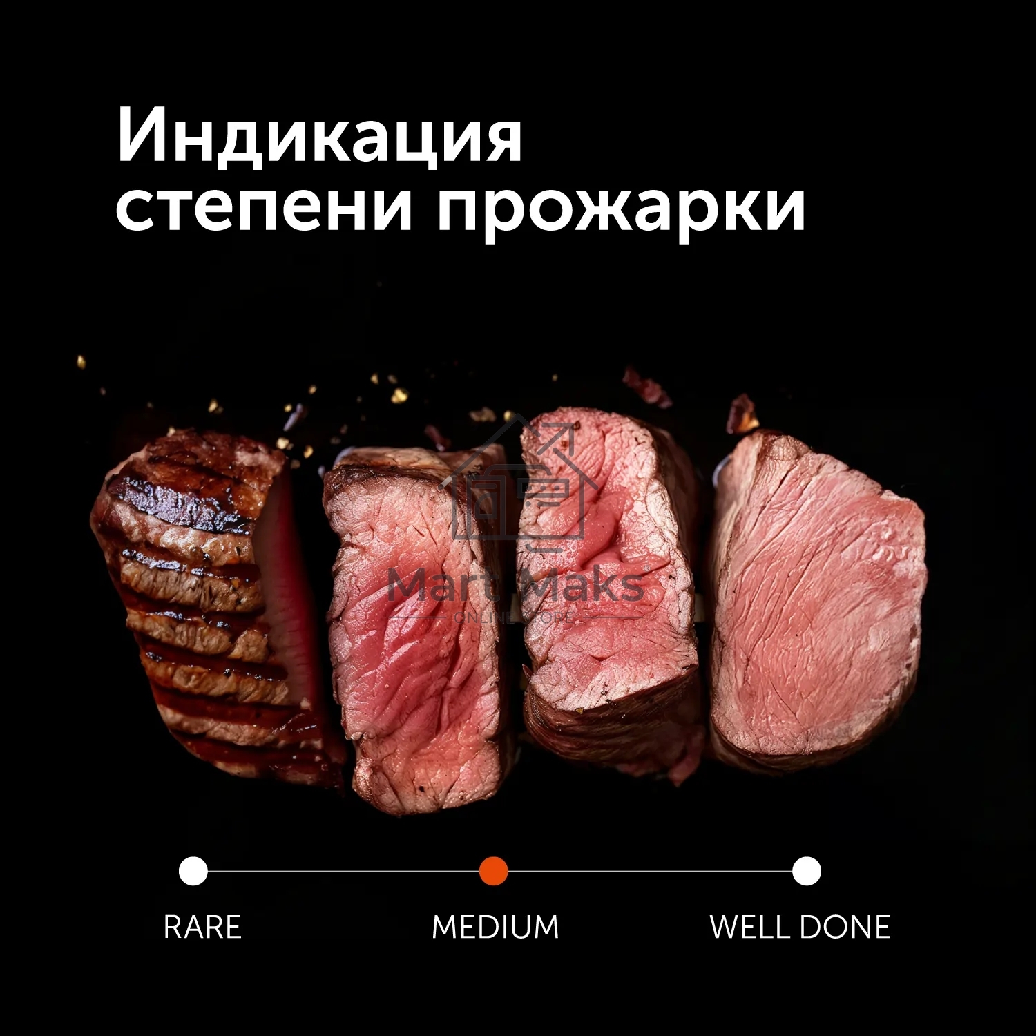 Электрогриль Red Solution SteakPRO RGM-M805 2100Вт черный