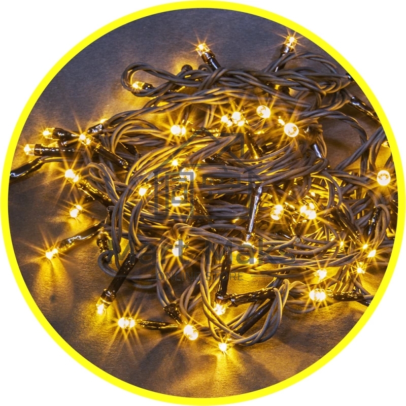 Гирлянда Navigator NGF-S01-140WW-10-15.5m-230-C8-BL-IP44