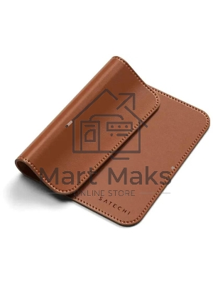 Коврик для мыши из веганской кожи Satechi Vegan-Leather Premium Desk Mat, коричневый