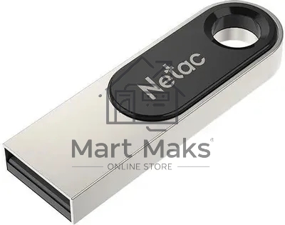 Флешка USB Netac U278 (NT03U278N-128G-32PN), 128Gb, USB 3.0, R/W 110/45, серебристый/черный