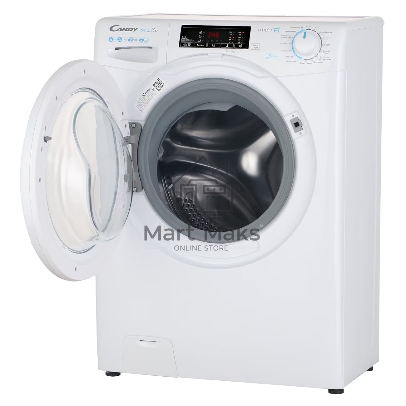 Стиральная машина Candy Smart Pro CSO34 106T1/2-07 белый, загрузка фронтальная 6 кг, 1000 об/мин., класс: А
