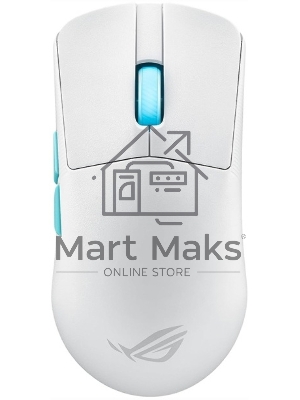 Мышь беспроводная/проводная ASUS ROG Harpe Ace Aim Lab Edition белый, 36000 dpi, радиоканал, Bluetooth, USB, кнопки - 5
