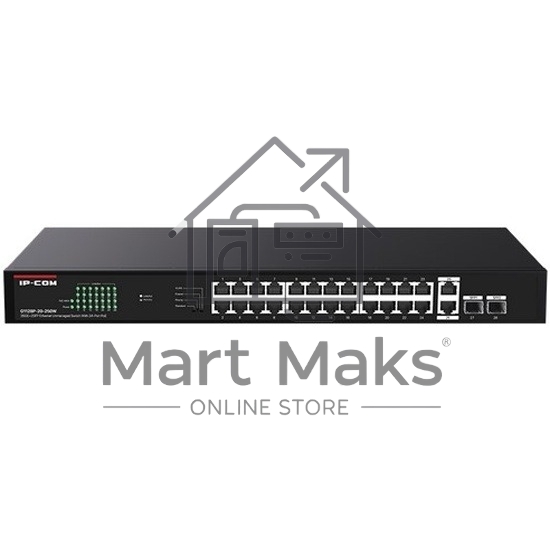 Коммутатор 24PORT POE G1128P-24-250W IP-COM