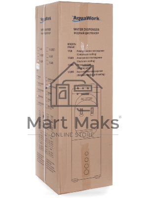 Кулер Aqua Work 16LR напольный компрессорный белый/черный