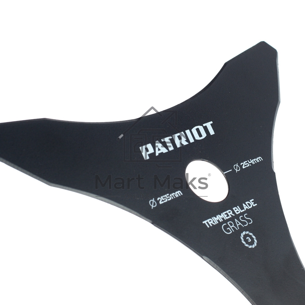 Нож PATRIOT TBM-3 (D=255x25.4мм, 3 лопасти)