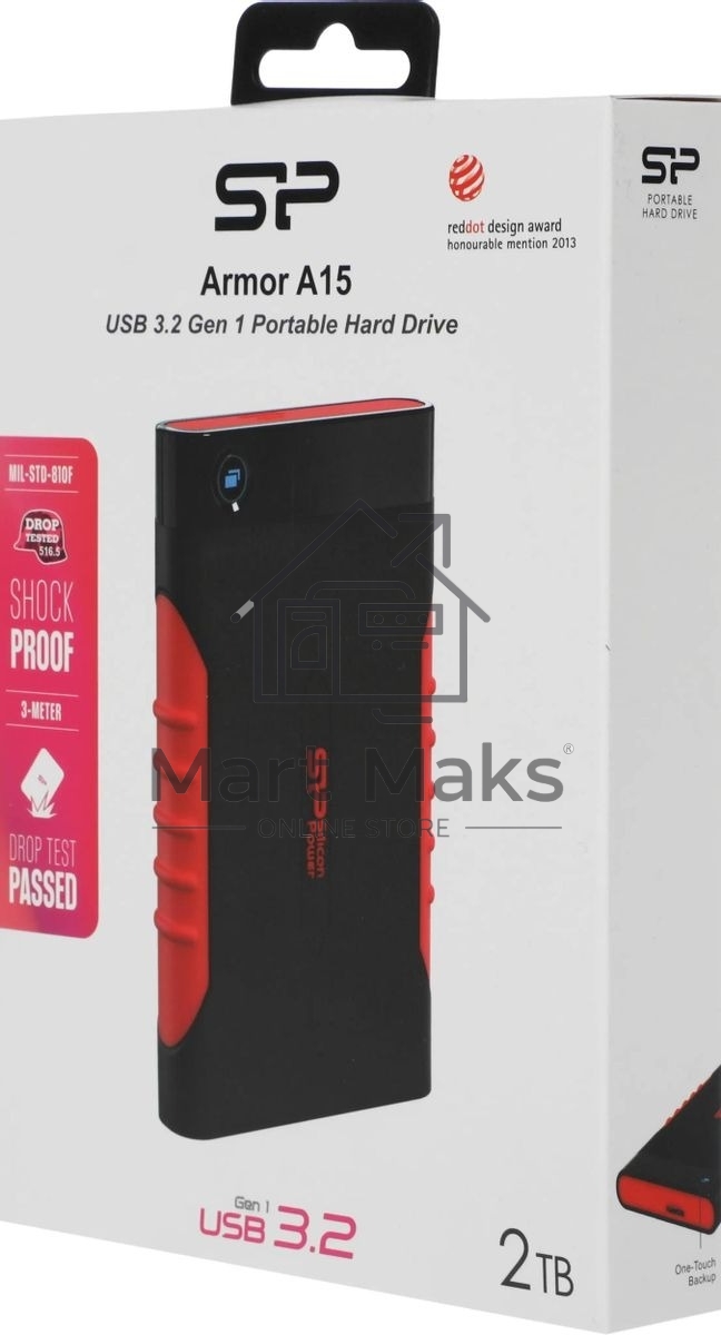 Внешний жесткий диск Silicon Power USB 3.0 2Tb SP020TBPHDA15S3L A15 Armor 2.5