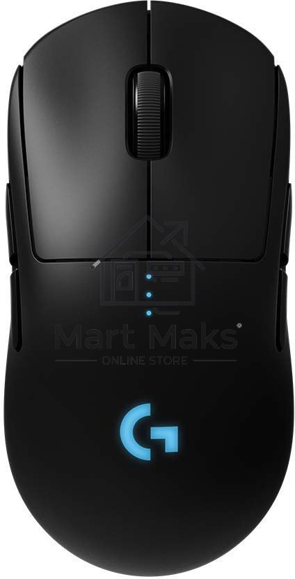 Мышь беспроводная/проводная Logitech G PRO черный, 25600 dpi, радиоканал, USB, кнопки - 7