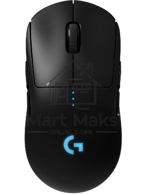 Мышь беспроводная/проводная Logitech G PRO черный, 25600 dpi, радиоканал, USB, кнопки - 7