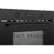Духовой шкаф компактный с СВЧ встраиваемый Weissgauff OE 449 PDB Black Edition черный