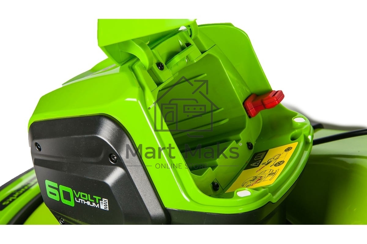 Газонокосилка аккумуляторная GreenWorks GD60LM51SPk4, 60V, 51 см, самоходная, бесщеточная, c 1хАКБ 4Ач и ЗУ (2514307UB)