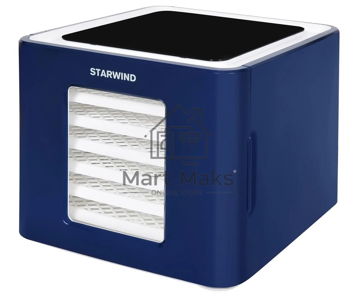 Сушилка для овощей и фруктов StarWind SFD6430, синий, 6 поддонов