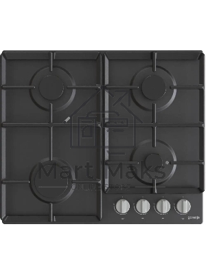 Газовая варочная панель Gorenje G641EXB, 4 конфорки, металл, черный