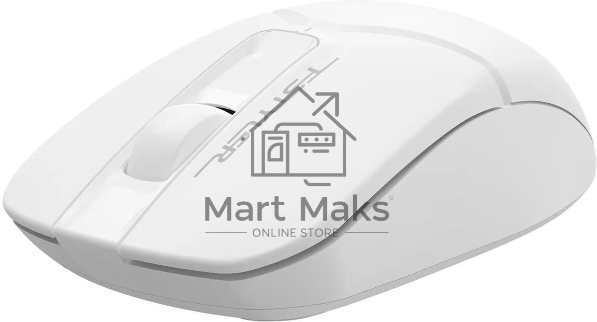 Мышь беспроводная A4Tech Fstyler FG12S белый, 1200 dpi, радиоканал, USB, кнопки - 3