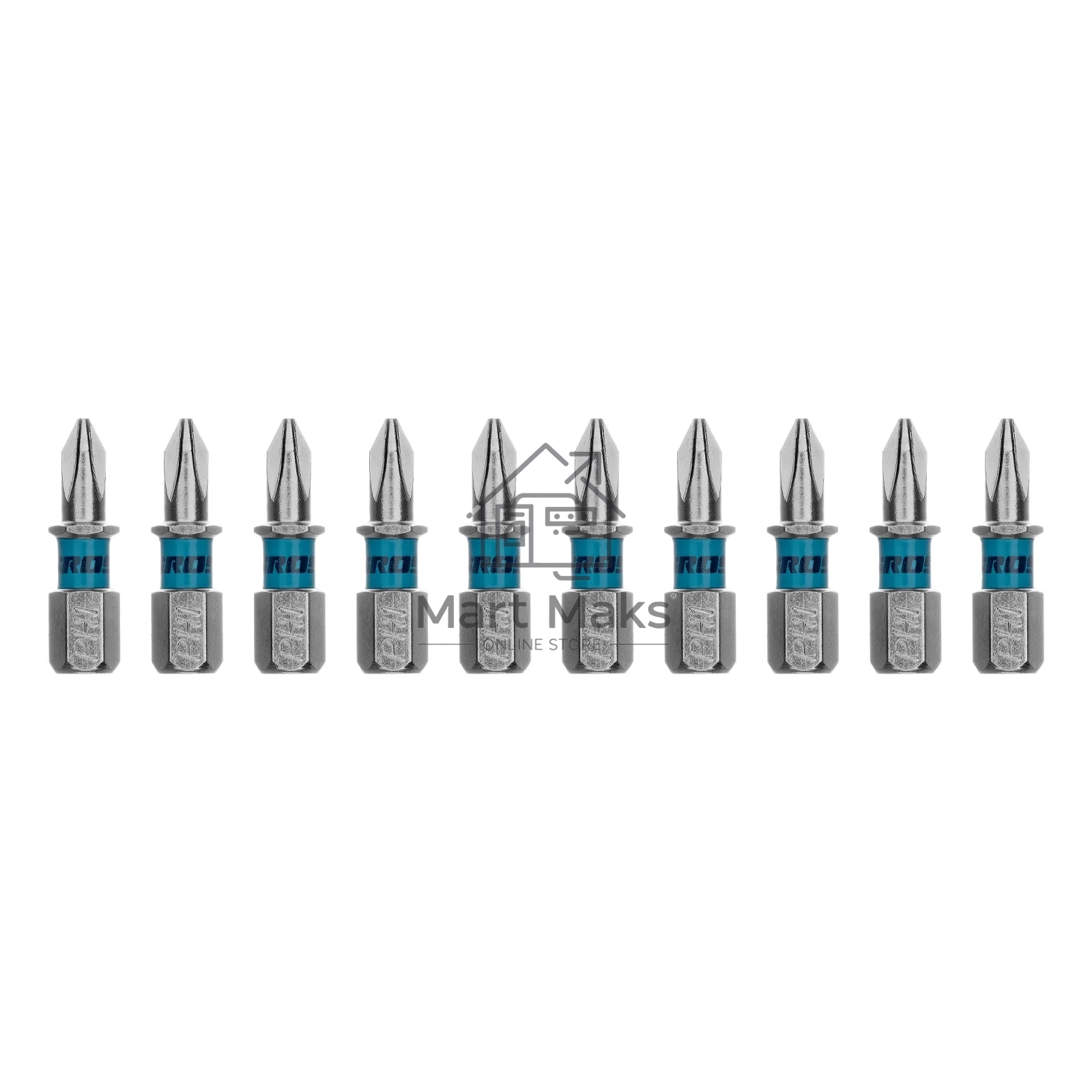 Бита Gross PH1х25мм, сталь S2, шестигр., 10 шт.