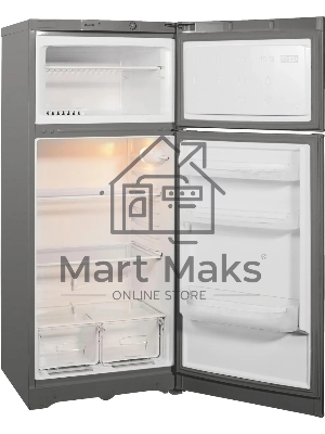 Холодильник Indesit TIA 14 G серебристый двухкамерный 194/51л морозилка сверху, ручное