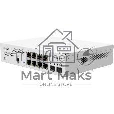 Коммутатор MikroTik CSS610-8G-2S+IN, 8×1 Гбит/с + 2×10 Гбит/с SFP+, управляемый