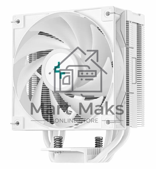 Кулер DEEPCOOL AG400 DIGITAL WH белый 120мм алюминий+медь 2100rpm 31.6db 4-pin 220W 152мм