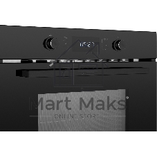 Духовой шкаф компактный с СВЧ встраиваемый Weissgauff OE 449 PDB Black Edition черный